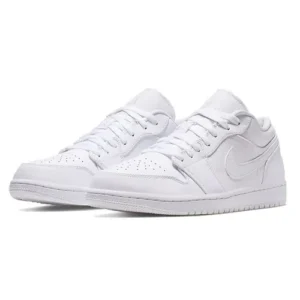 Giày Nike Jordan 1 Low All White 136 Chính Hãng | Trắng Đẹp, Dễ Phối